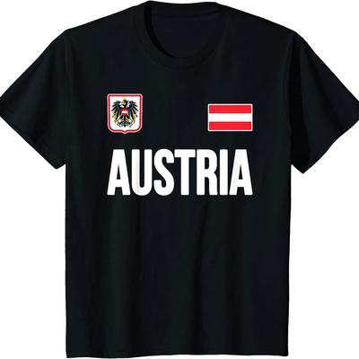 Austria Tshirt Austrian Flag Osterreich Souvenir Gift TShirt Summer Cotton ONeck Short Sleeve Mens T Shirt New S3XL