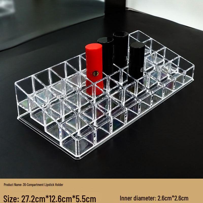 Klarer Acryl-Lippenstift-Displayständer - Mehrloch-Organizer für Kosmetik