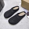 Fashion French Thick-soled Woven Hollow Breathable Closed-toe Soft-soled Slippers for Women New Summer Foot-slippers