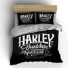 Harley Davidson Logo Design Bedding Duvet Cover Set Duvet Cover Pillowcases  (1*Duvet Cover 2*Pillowcases, Without Duvet Insert)