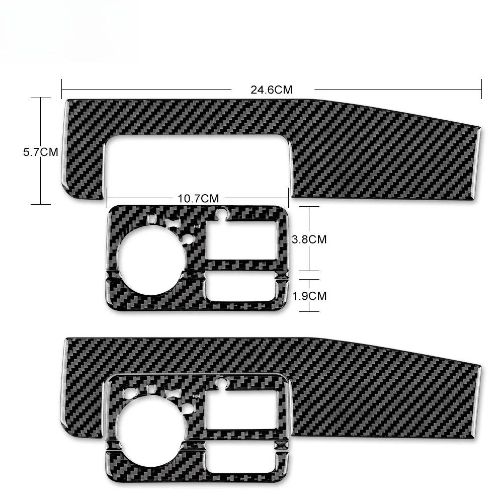 Carbon Fiber Car Headlight Switch Button Light Control Knob Panel Frame Trim Decoration Sticker For BMW 3 Series E46 1998-2006