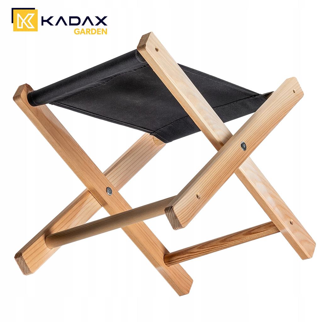KADAX Skládací dřevěná stolička 40x31cm Zahradní Pro zahradu Domácí Sedátko