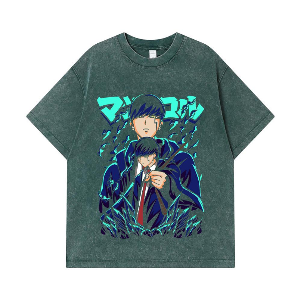 275 GSM Washed T-shirts 100% Cotton Mashle V2 Mash Print Unisex Heavy Cotton T Shirt