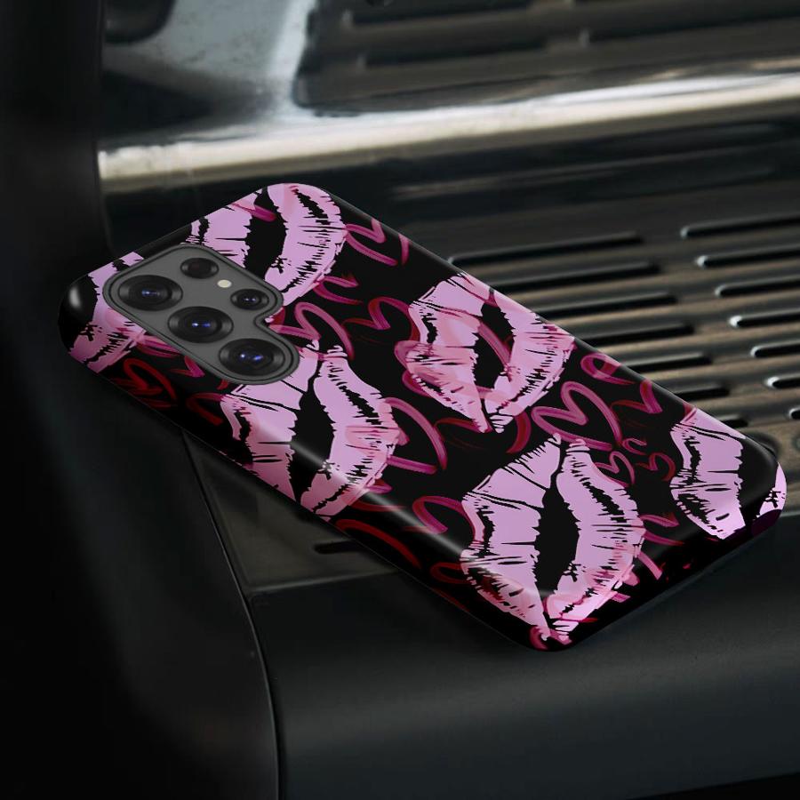 Phone Case for Samsung Galaxy S25 S20 FE S25Ultra A26 S23 A56 A36 S23Ultra S24 Ultra A16 Soft Cover Capa Fashionable Sexy Red