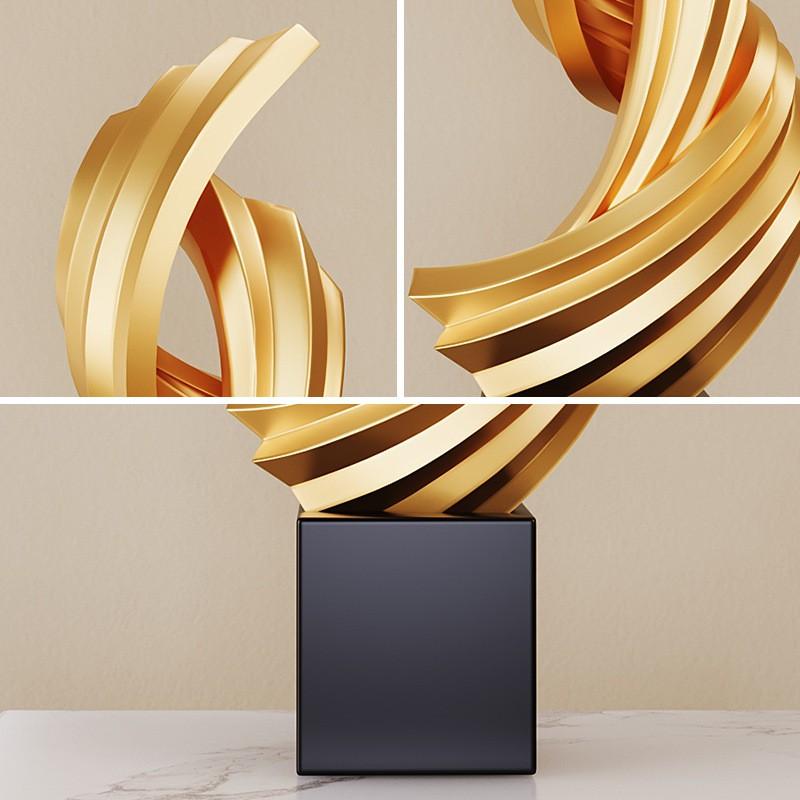 Modern Minimalist Resin Art Decor Sculpture Living Room TV Cabinet Shelf Decoration Gift Housewarming