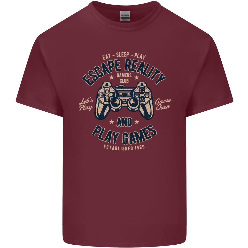 Escape Reality and Play Games Unisexs Light Cotton TShirt