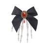 Festive Skull Hair Clip Secure Hold Design Comfortable Plastic Hairpin Ideal For Halloween Outfits And Cosplay Enthusiasts