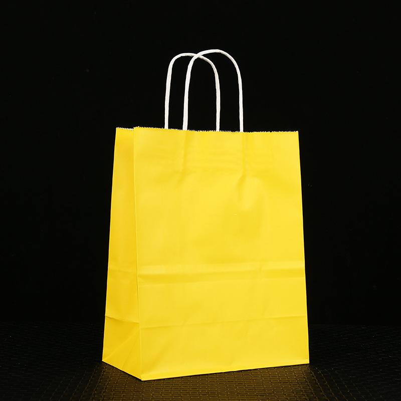 10/25pcs gift kraft paper bags holiday shopping DIY multifunctional recyclable paper bags with handles can be wholesale