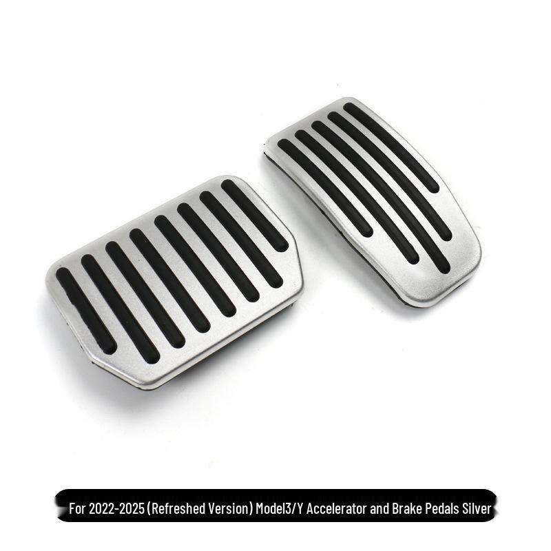 Metal Upgraded Pedals for Tesla Model Y & 3 - Accelerator, Brake, Rest