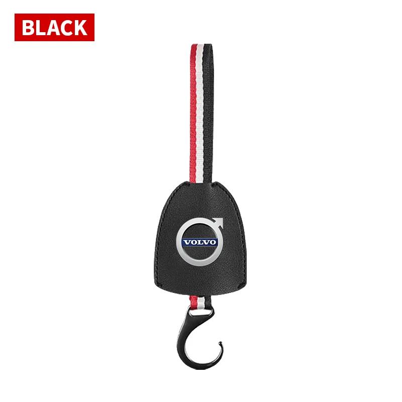 

Car Rear Seat Headrest Leather Hanger Hook Car Interior Accessories For Volvo XC90 XC60 C30 T6 C70 XC40 XC70 V70 V50 S80 S40 чорний