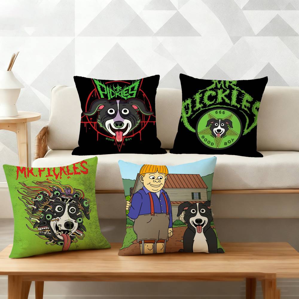 Cool Cartoon Mr PPickles Pillow Case for Sofa Living Room Home office Decor Protective Cover
