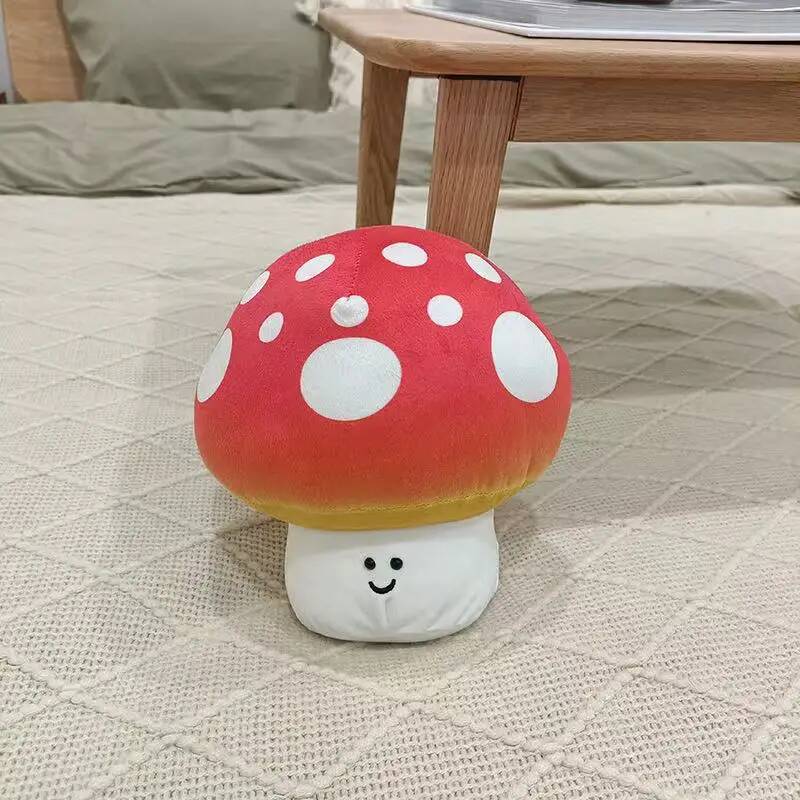 20cm Nieuwe Gesimuleerde Paddenstoel Pop Met Emoties Pluche Speelgoed Cartoon Hanger Kussen Anime Schattig Verjaardagscadeau voor Kinderen Leuke Pop