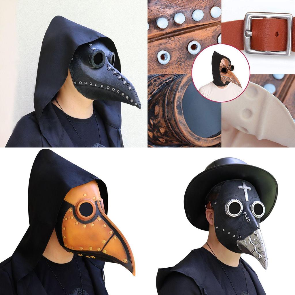 Intricately Designed Plague Doctor Bird Mask Perfect For Steampunk Halloween Costume