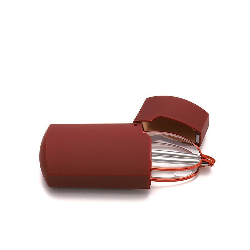 Men Folding Reading Glasses with Case Vintage HD Blue Light Blocking Presbyopia Women Portable Ultralight Far Sight Eyewear