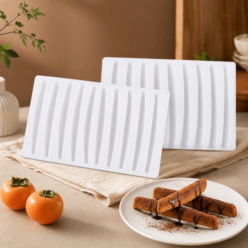 3D Silicone Chocolate Mould 10 Cavities Dessert Making Mold Portable Baking Mold  Household