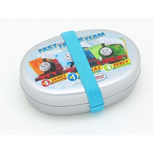 OSK Thomas the Tank Engine Aluminum Lunch Box, 350ml, Made In Japan, Divided, Microwave and Dishwasher Safe, Includes Lunch Belt, Stylish Design for B
