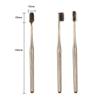 2/1Pc Luxury Soft Toothbrush Men Women Adult Tooth Brush Electroplate Gold Color Dental Brushes Toothbrushes Teeth Cleaning Care