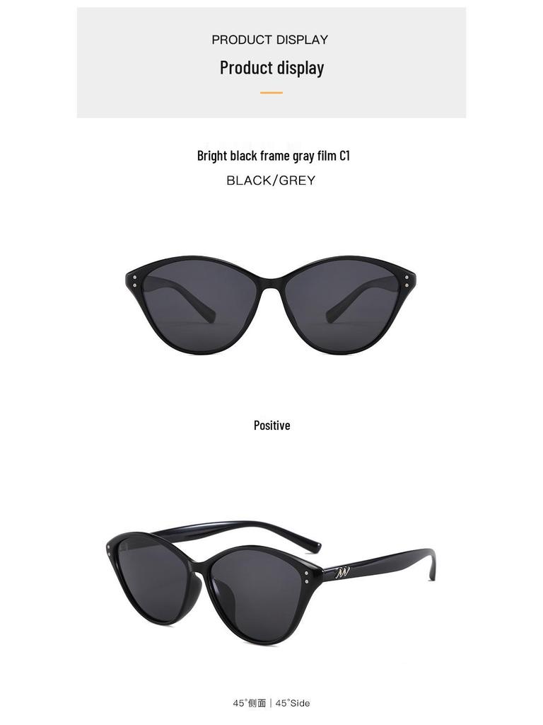 TR Ultralight Retro Cat-Eye Sunglasses 2025 - Slim Face Polarized UV Protection