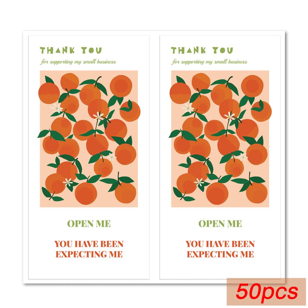 50 Pcs Flower Thank You Stickers Seal Labels For Gift Or Commodity Decor Stickers Small Business Packaging Sealing Stickers