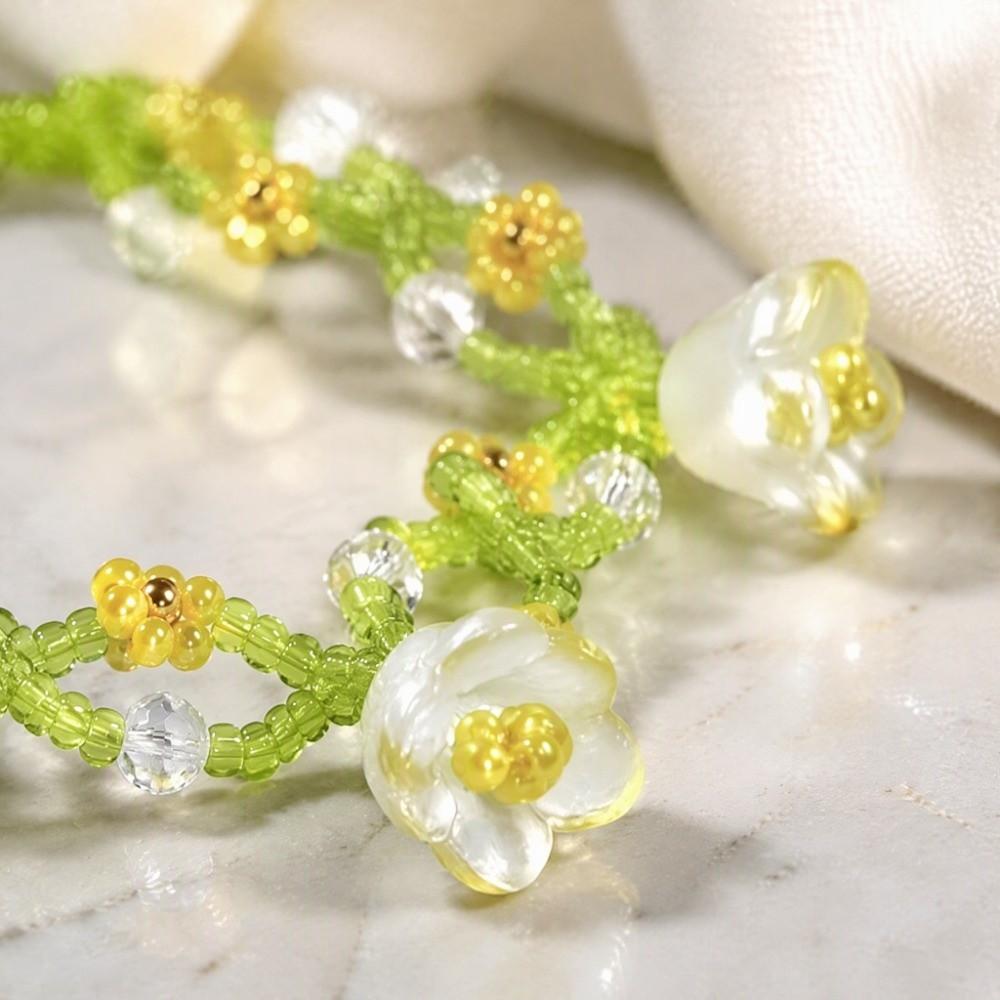 Dainty Beaded Bracelet Beaded Handmade Wrist Jewelry Wrist Hand Accessory For Women