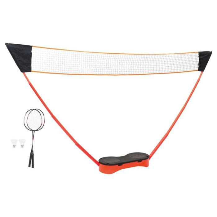 Set de Badminton avec 2 raquettes, filet et coffret rangement