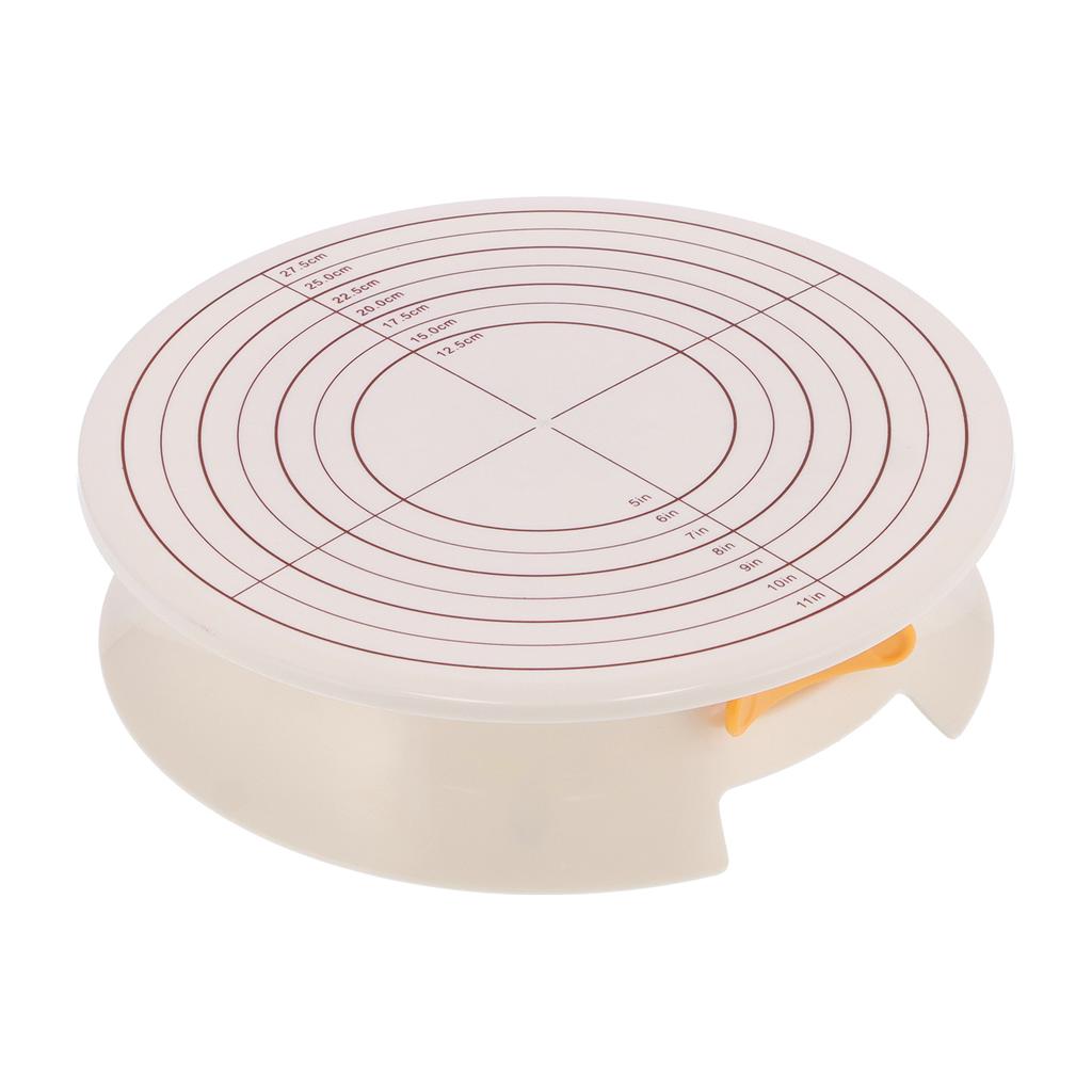 DIY Kuchen Drehteller Basis Rutschfest Drehbar Kuchen Dekorierständer Backwerkzeug mit Skala