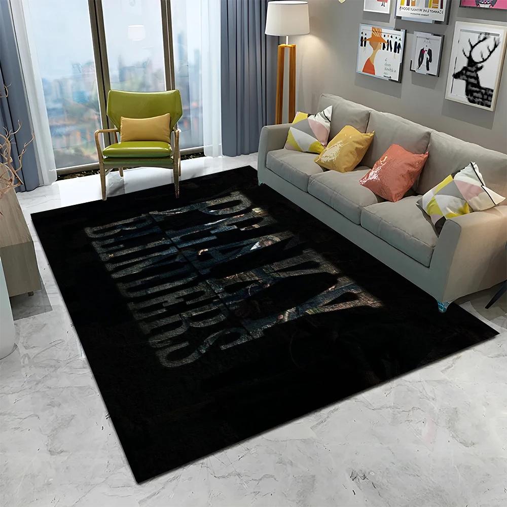 HD Tommy Shelby 3D P-Peaky Blinders Carpet Rug for Home Living Room Bedroom Sofa Doormat Decor,kids Area Rug Non-slip Floor Mat