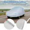 1pc Car Clothing PEVA Single Layer Car Cover Car Sunshade Rain Proof and Sunscreen Universal Type, Car Clothing Car Cover