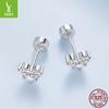 Shining Zircon Love Small Stud Earrings Women'S Exquisite Versatile S925 Sterling Silver Stud Earrings