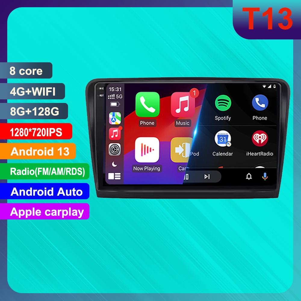 Skoda Superb 2 B6 Android Navigation & CarPlay System with HD Reverse Camera