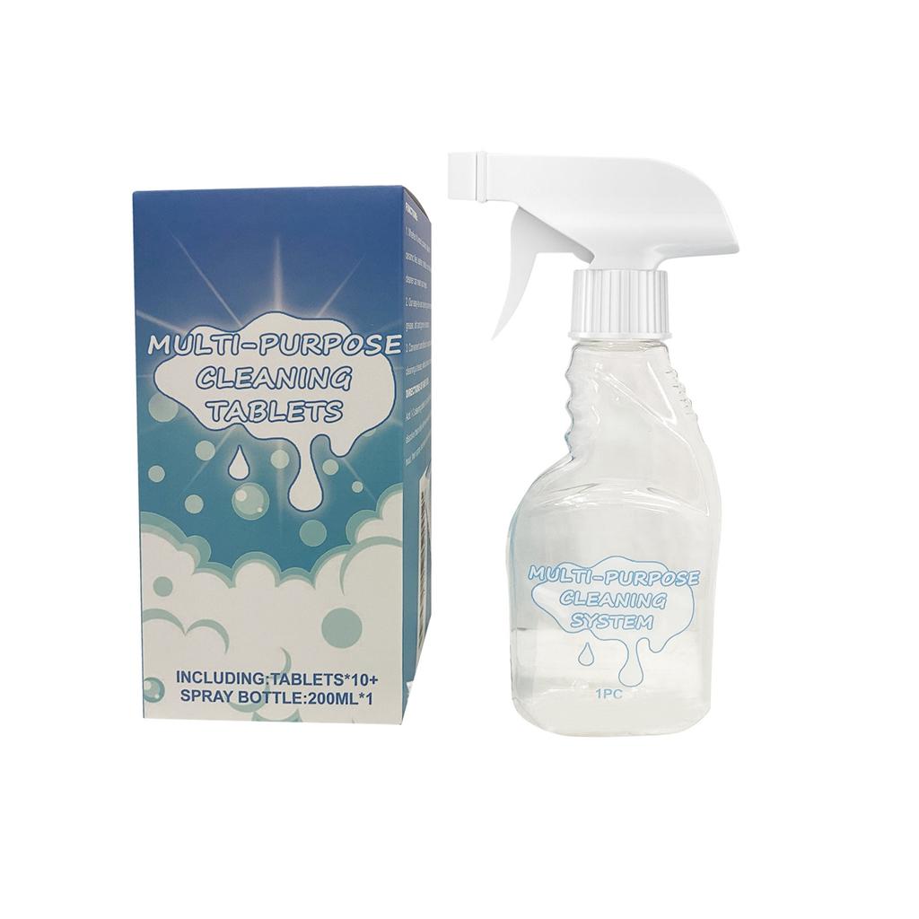 Multi Purpose Cleaning Agent Multi-purpose Cleaning Effervescent Tablets Mild Decontamination Grease Odor Cleaning Agent200ml