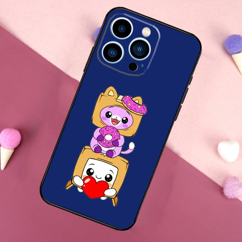 Lankybox Cute Phone Case For iPhone 13 12 11 14 Pro Max Mini X XR XS MAX 14 Plus Cover