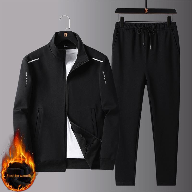 Trening sportiv de primăvară-toamnă pentru bărbați 2024: Set 3 piese pentru tată de vârstă mijlocie