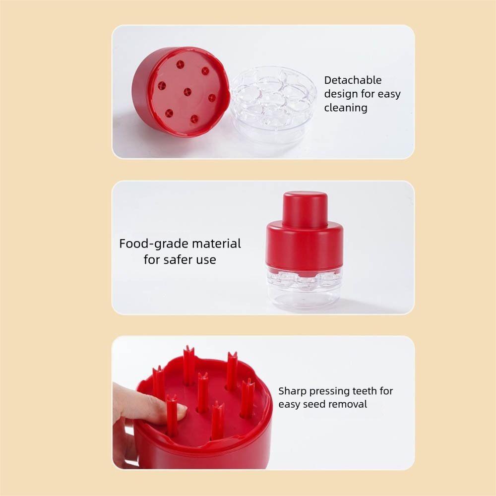 Easy-Press Cherry Corer Plastic Cherry Stone Remover Time Saving Cherry Pitter  Jujube Pitter