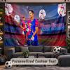 Robert Lewandowski Personalized Tapestry Support Custom Name, Wall Art Home Decoration