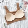 Frauen Tank Top Sexy Crop Tops Leibchen Massage Pad Unterwäsche Weibliche Crop Top Backless Ärmel Intimate Dessous Femme