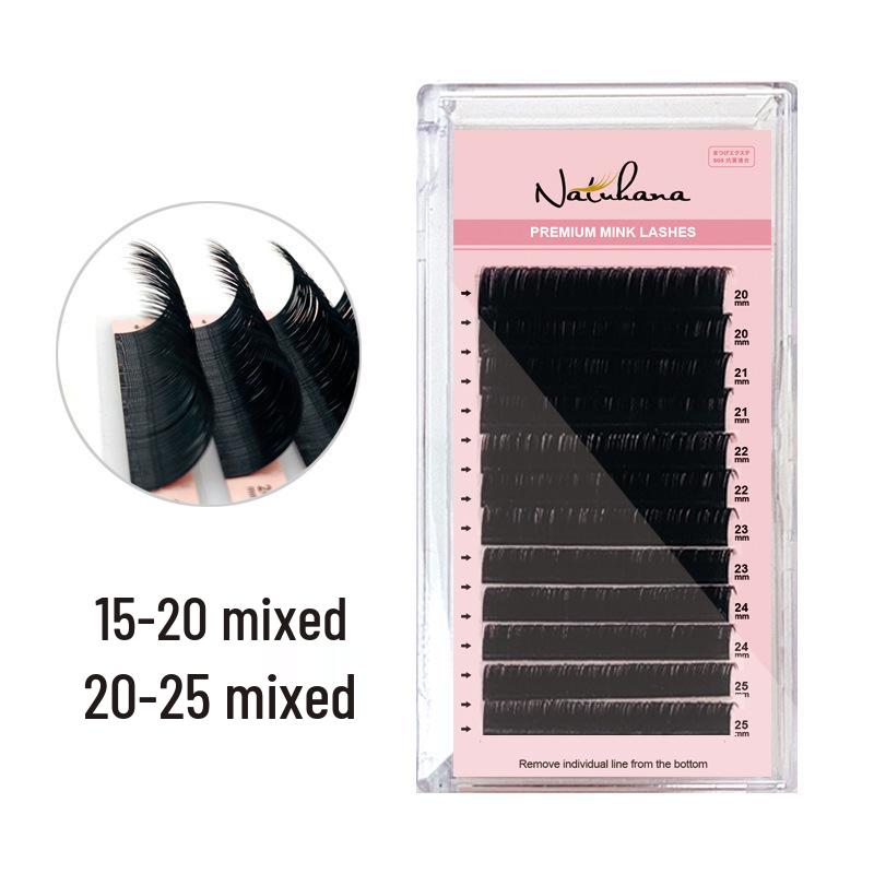 

Natuhana 15-25mm Ultra-Long Multi-Blooming Dense False Eyelashes 0.20D