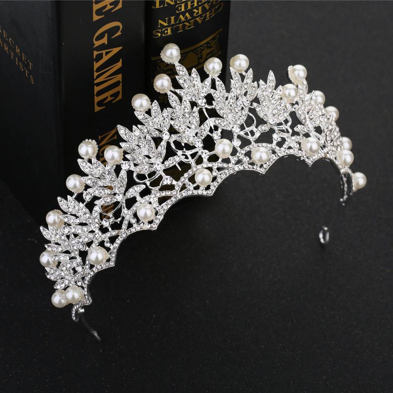 

Детские аксессуары для короны, корона принцессы, украшения для волос, жемчуг, стразы, диадемы, детские украшения для волос, подарок для девочек на вечеринку