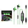 Game Earphone Sound Card With Microphone In Ear Corded Gaming Headphone Sound Equipment For Mobile Phone PC Desktop