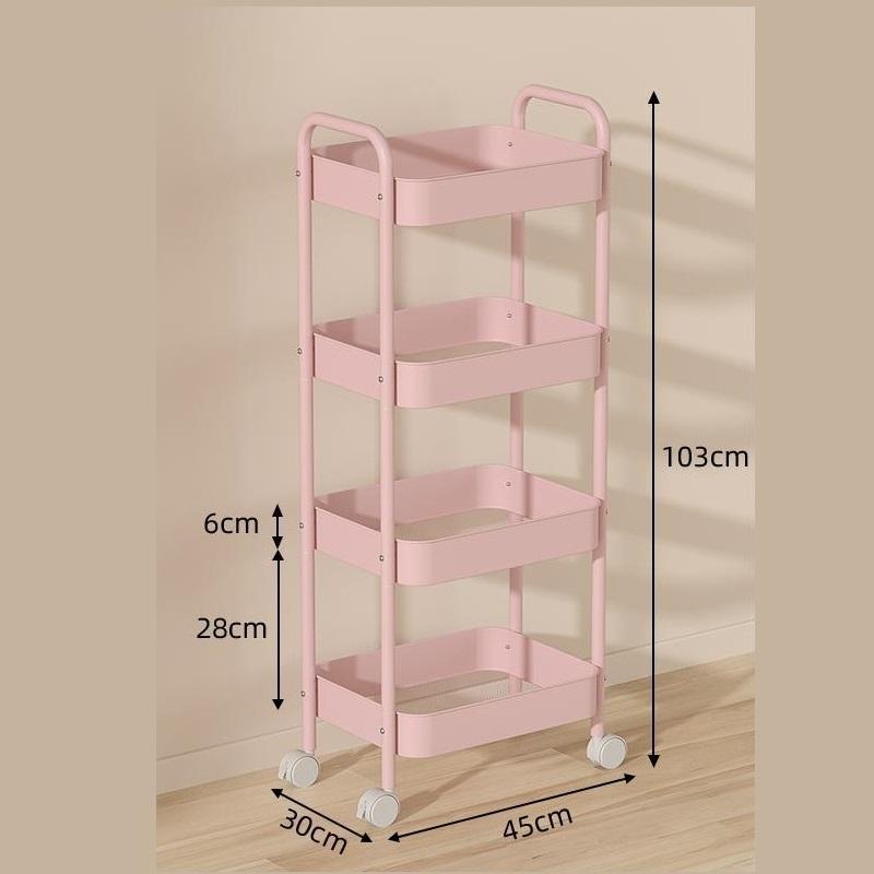 Multifunctional Rolling Storage Cart Storage Shelf