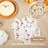 42Pcs Edible Glutinous Rice Paper Steamed Buns Cartoon Stickers Baking Paper