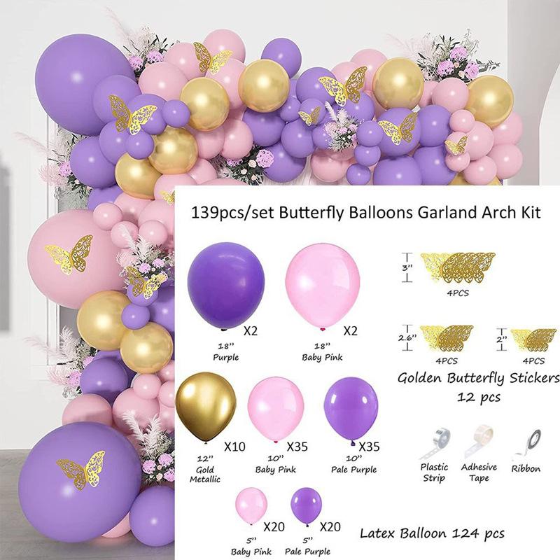 Balloons Wedding Purple Party Decoration Balloons Suitable For Weddings Baby Birthday Balloons Premium