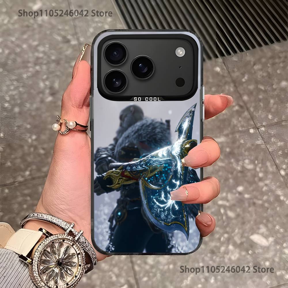 

Game G-God of W-War Black Matte Shockproof CoverPhone Case For iPhone 17,16,15,14,13,12,11,Pro,Max,Plus iPhone15