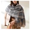 Karierte Schals für Damen, Herbst-Winter-Schals, Pashmina-Tücher und Tücher