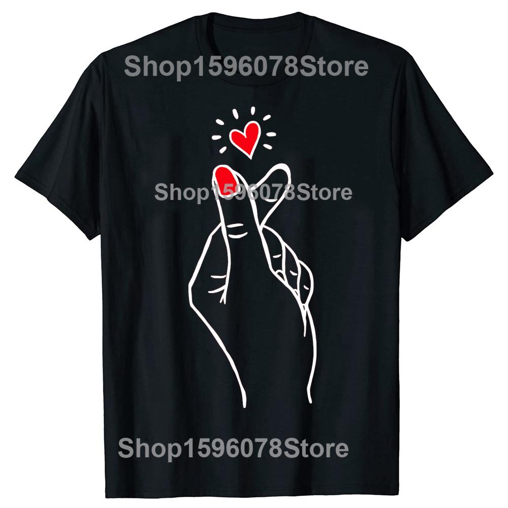 Saranghae Ich liebe dich Koreanische Kultur Kpop Musik Kdrama Liebhaber T-Shirts Herren Locker Übergröße Streetwear Hip Hop Unisex T-Shirt