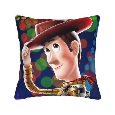 Cyfrowy obraz Woody'ego z Toy Story 4 Poszewka na kwadratową poduszkę Pokrowiec na poduszkę z zamkiem Dekoracyjna poszewka na poduszkę do salonu 45x45cm