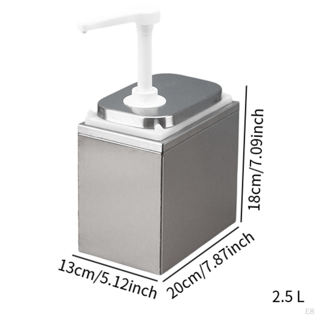 Condiment Pump Bottle for Sauces, Dressings, And Syrups Home Restaurant