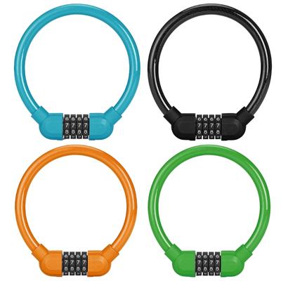 Bike Lock Cable Bike Locks Heavy Duty Anti Theft Security 4 Digit Resettable Combination Bike Cable Lock Code Lock Cable