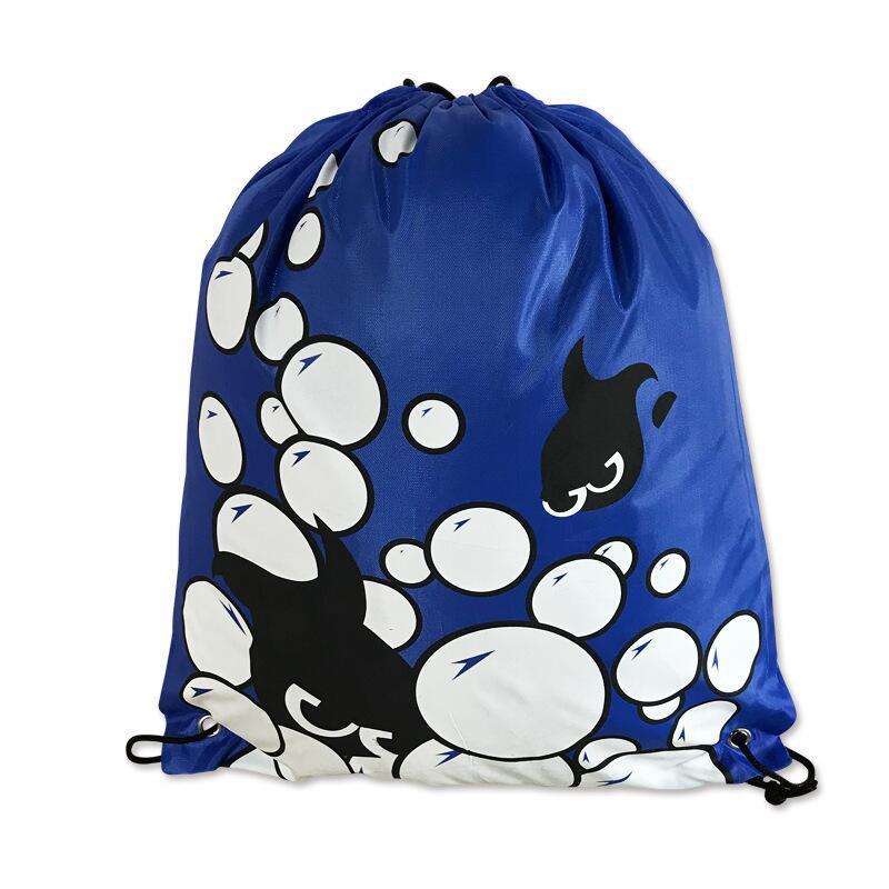 Childrens Cartoon Fish Drawstring Swim Bag With Polyester Material For Water Sports