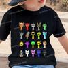 Nuova T-shirt Sprunki per Bambini Cartone Animato Gioco Sprunki Stampata Top Magliette Ragazzi Ragazze Casual Manica Corta T-shirt Estate Abbigliamento per Bambini